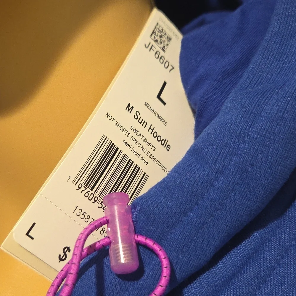 Adidas Blue Oversized Hooded Sweater